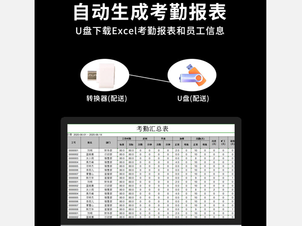 真地玻璃门考勤遥控开锁指纹锁ZD309